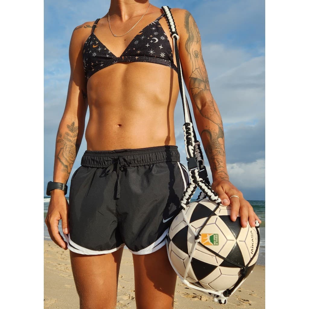 BOLSA REDE BAG  PARA BOLA ADAPTÁVEL 3X1 [ Futevôlei Vôlei Altinha Futebol ] [saco redinha para bola]