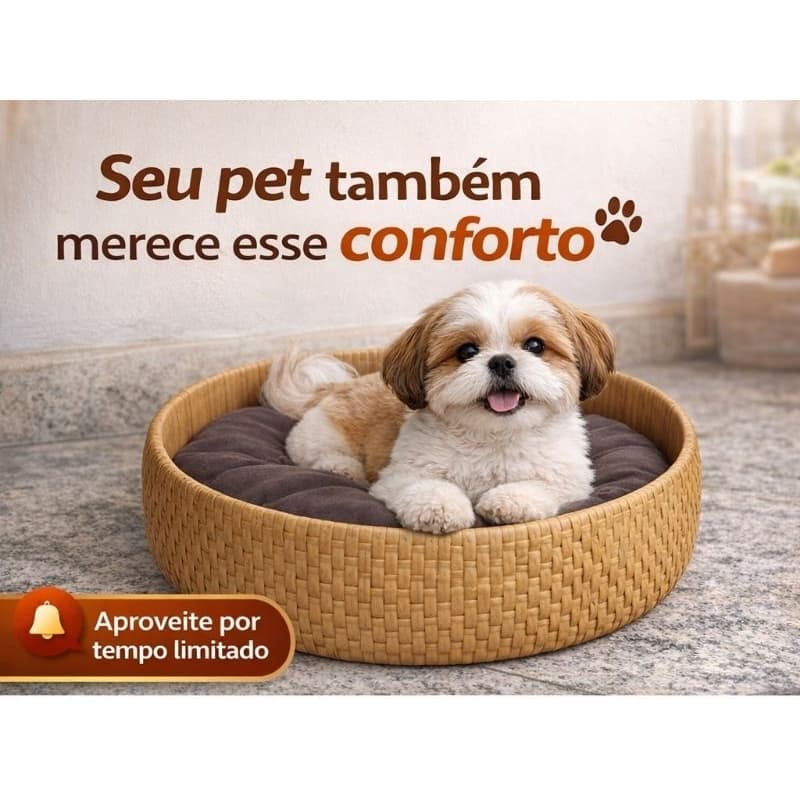 Cama para Cachorro e Gato 52cm Super Macia Lavável | Cama Pet Confortável para Pets Pequenos