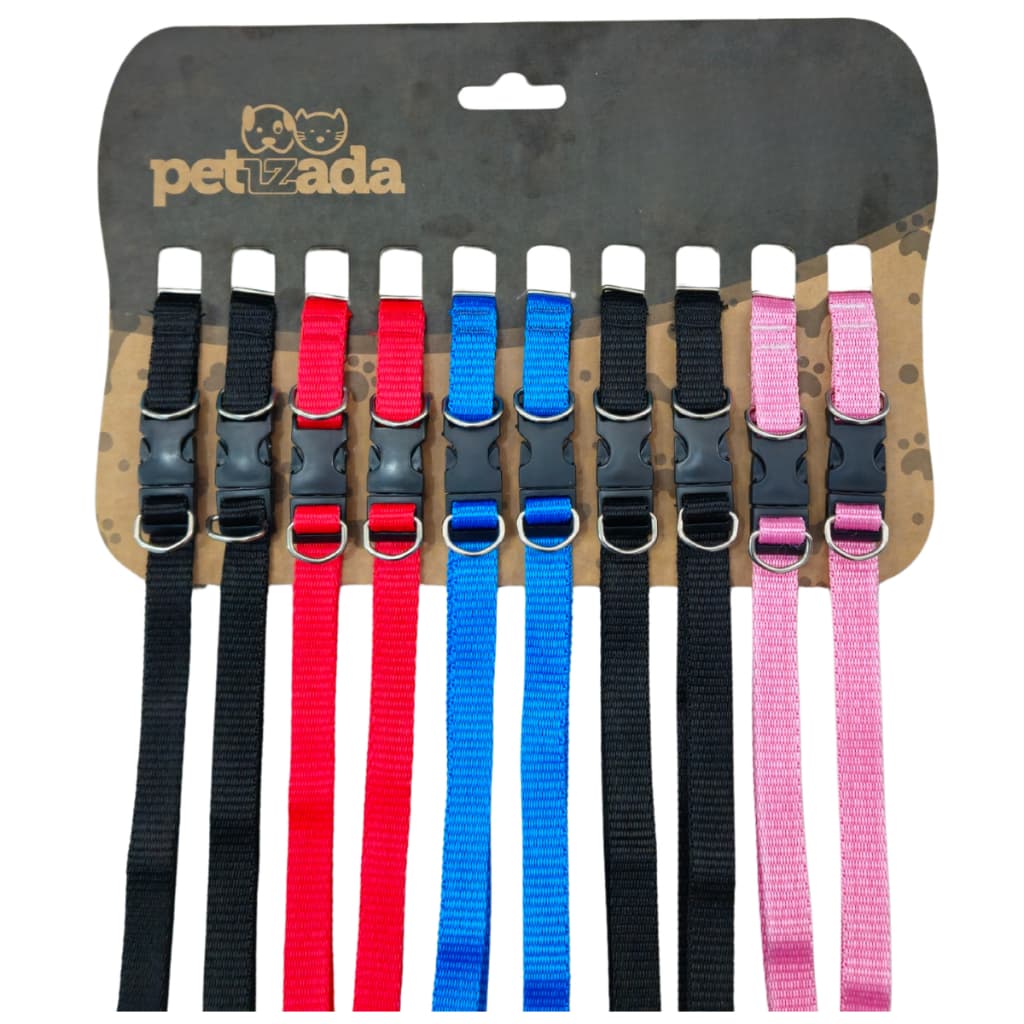 Kit 10 Coleira Premium Para Cachorro Médio e Grande Ajustável Confortável