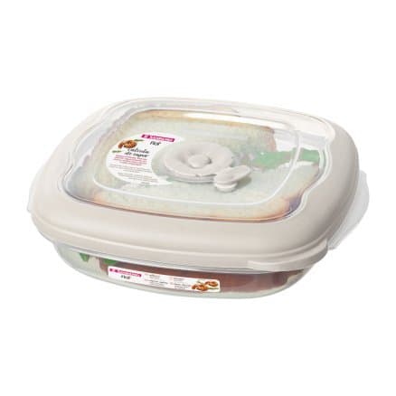 POTE PARA SANDUICHE SANREMO LINHA FLOR 664 ML REF.714/5 COR CAPUCCINO