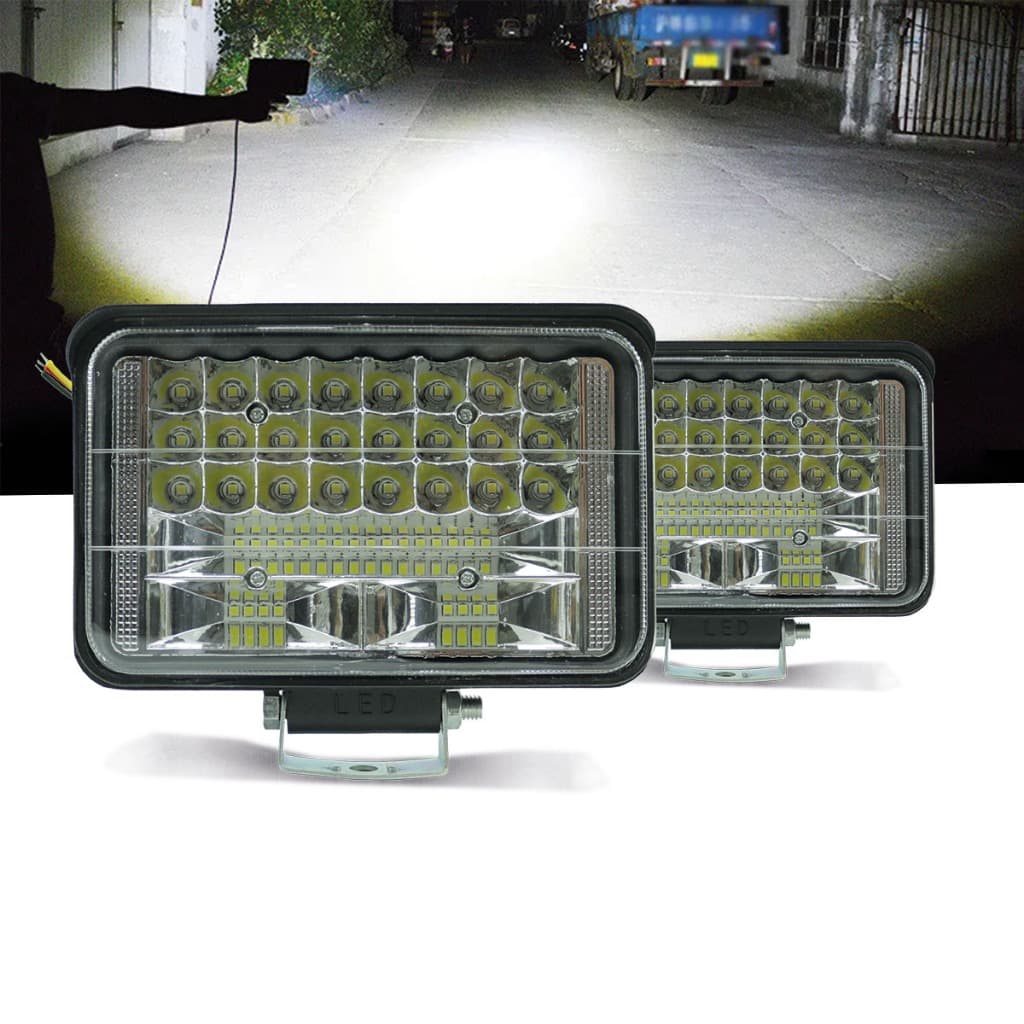 Par Farol Milha Universal 144 Watts 6000k off-road Caminhão Ônibus Farol De Milha Projetor Universal