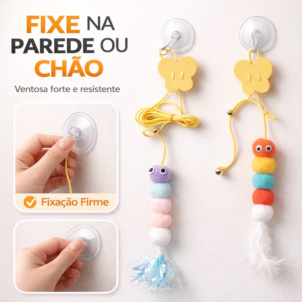 Brinquedo Elástico Interativo Divertido Para Gato De Porta Sortidos