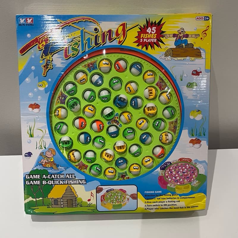 Pega Peixe Grande Importado Jogo Infantil Pescaria Brinquedo com 45 peças
