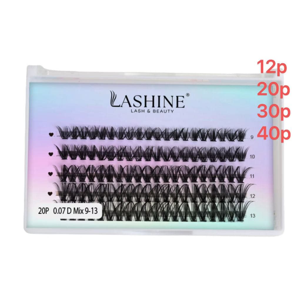 Cílios Individuais preto Color com lashine by lily