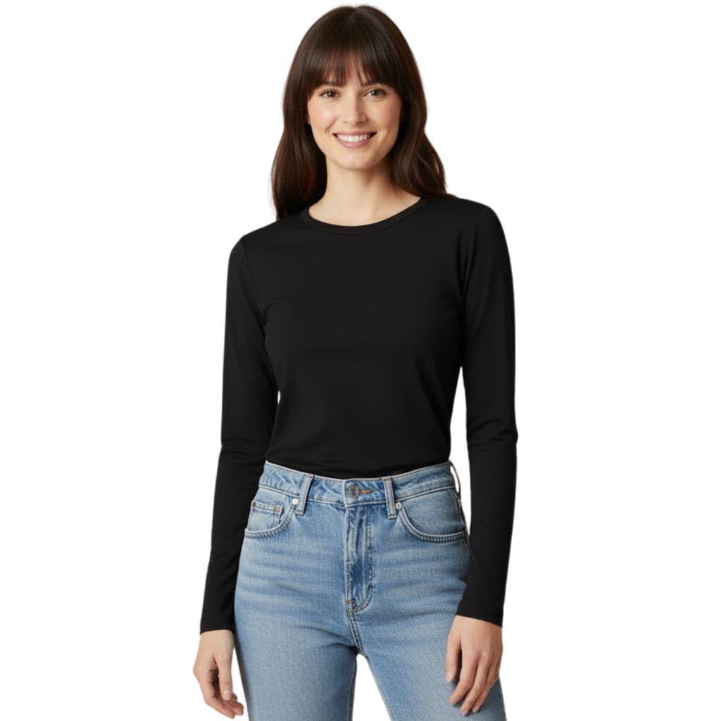 Blusa Manga Longa Basica Feminina Malwee Original Cotton