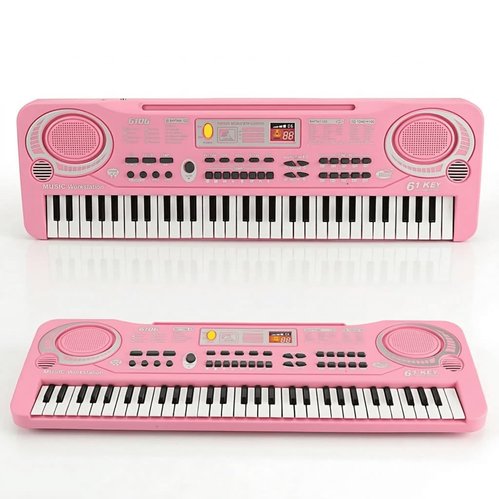 Teclado Eletrônico Musical De 61 Teclas Brinquedo Infantil