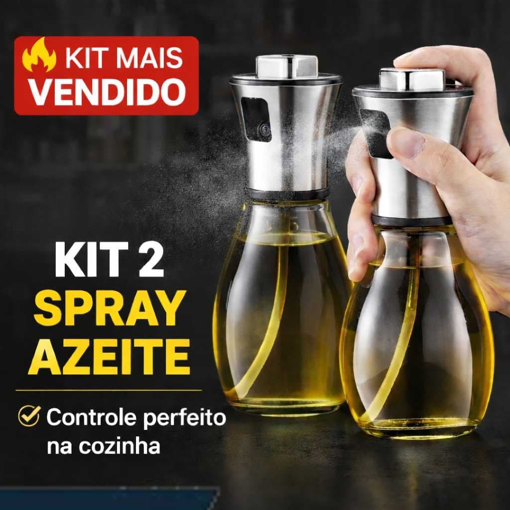 Galheteiro Spray Azeite Vidro 200ml Borrifador Pulverizador Tempero Óleo Vinagre Dosador Cozinha Chef Kit 1 2 3 Unidades