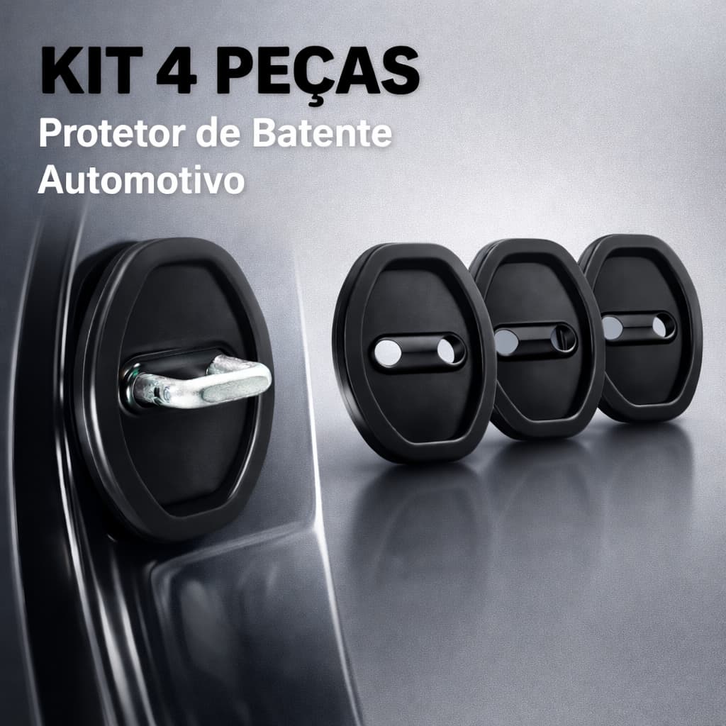 Kit 2, 4 ou 8  Protetor de Fechadura Borracha Protetor Porta Carro Batente Anti Ferrugem