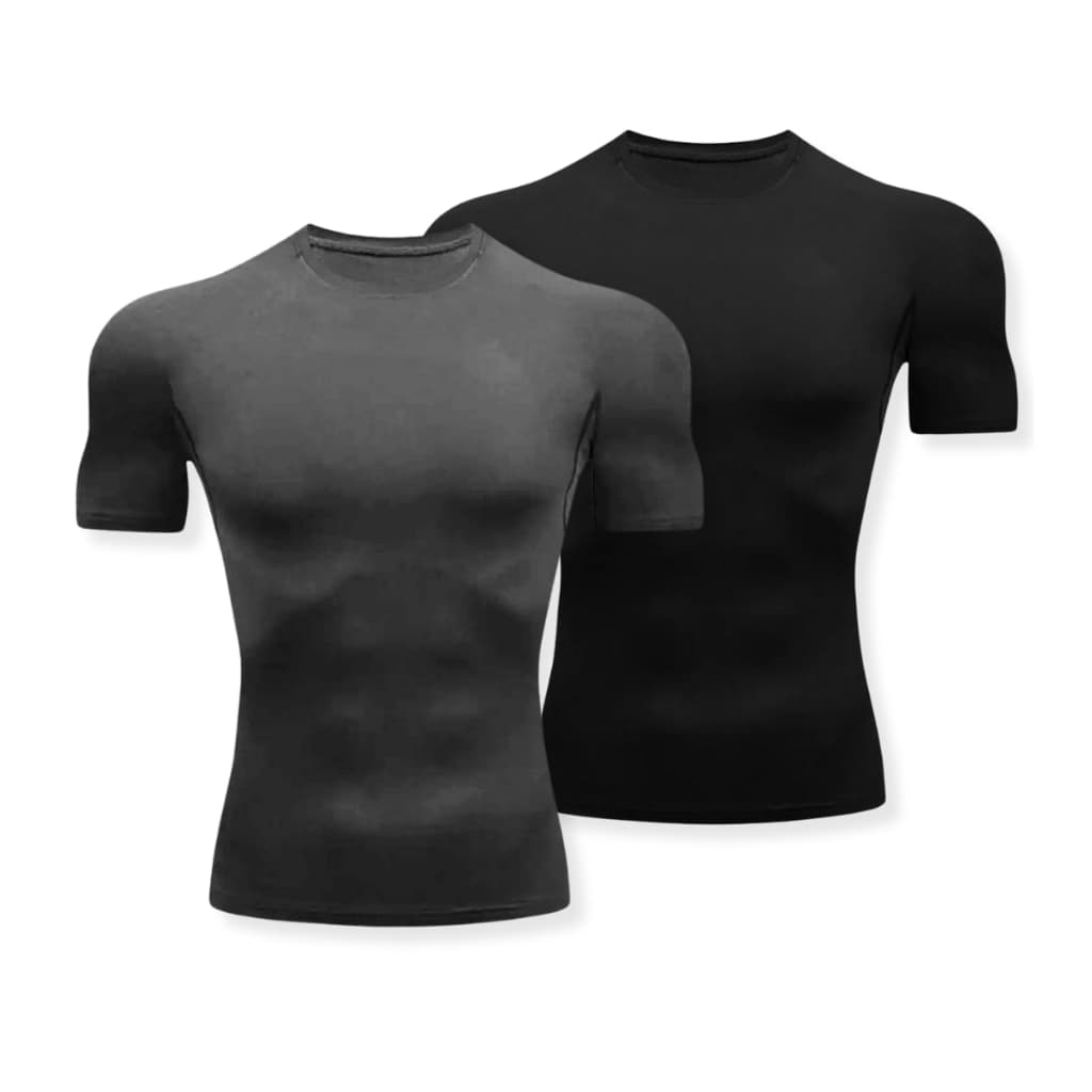 Kit 2 Camisetas de Compressão Dryfit Rashguard Leve Conforto Academia Treino Fitness