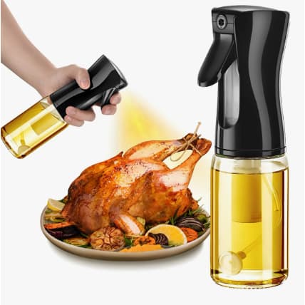 Spray Cozinha 220ml Controle de Porção Borrifador de Óleo ou azeite de vidro