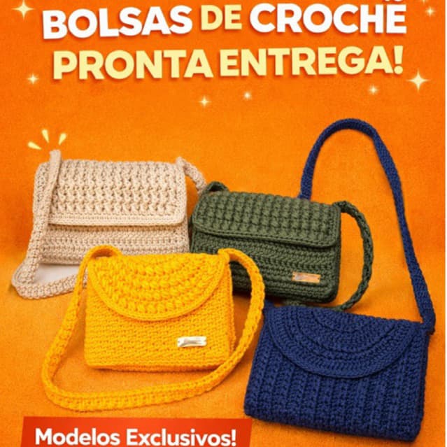 Bolsa Crochê Artesanal Elegante no Fio Náutico – Modelos Exclusivos