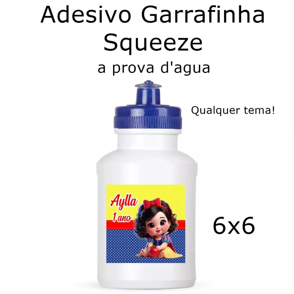 Adesivo para Garrafa Squeeze (a prova d'agua)