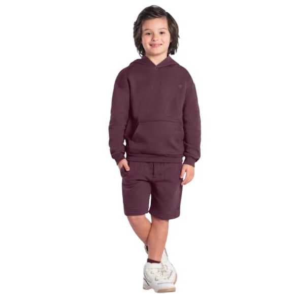 BLUSÃO INFANTIL MENINO C/CAPUZ EM MOLETOM BRANDILI