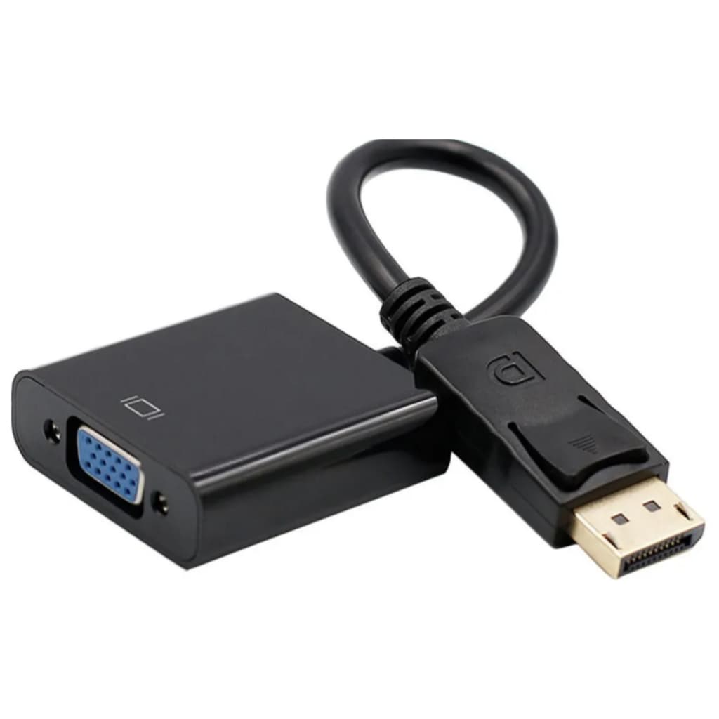 Cabo Adaptador Displayport para VGA – Compatível com PC e Notebook