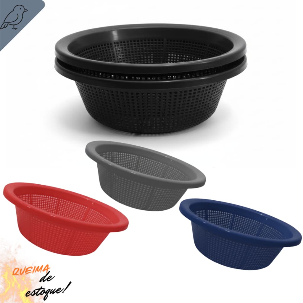 Conjunto 5 Escorredor Multifuncional Para Cozinha Pratico Resistente Ideal Para Preparo Diario