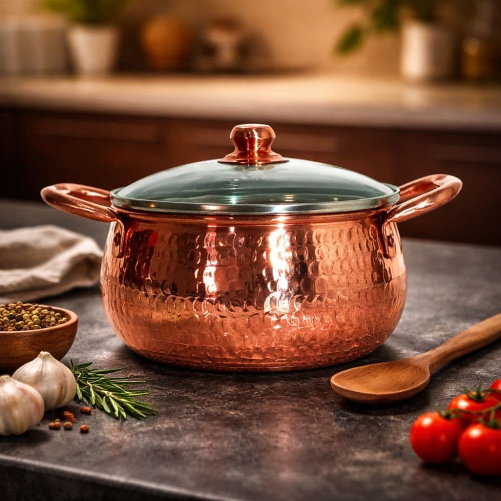 Panela de Cobre Puro Classic 16cm diametro 1,5 litros P