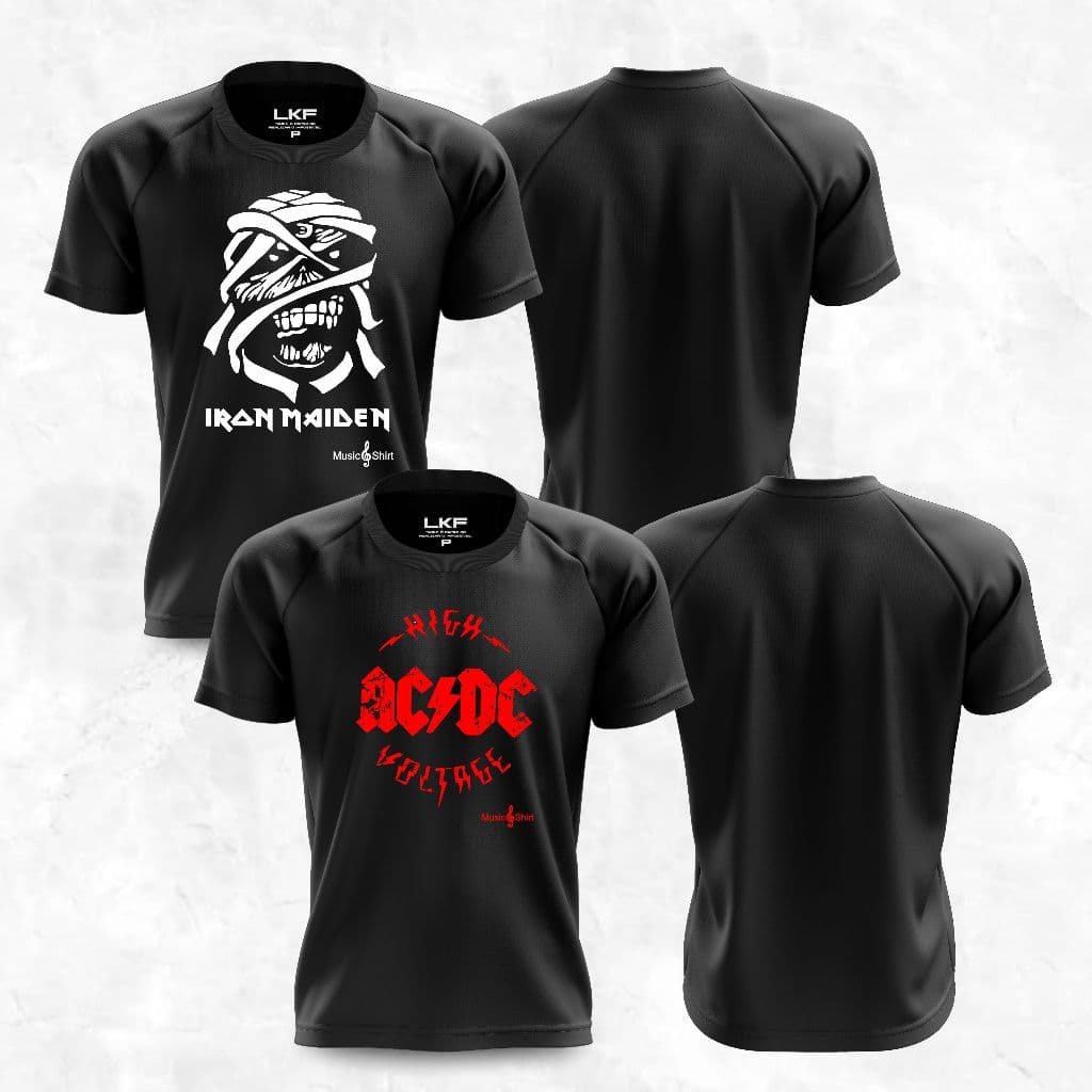 Kit 2 Camisas Rock Dry Fit Esportiva para Academia