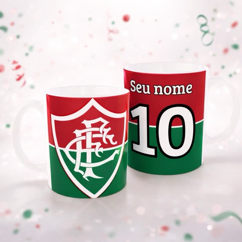 Caneca de Porcelana Personalizada Fluminense - Xicara
