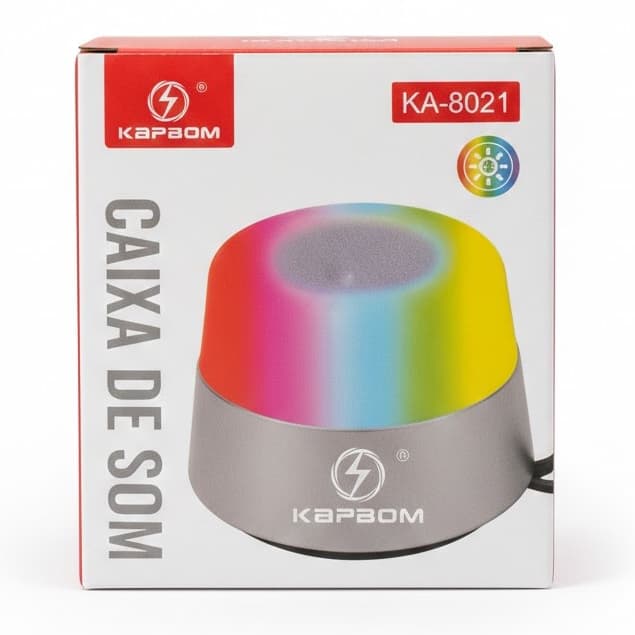 Caixa de Som KapBom KA-8021 Bluetooth Som Alto e Limpo