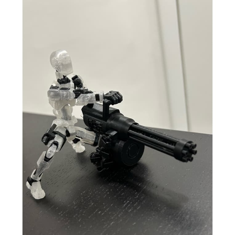 Metralhadora Giratória Minigun para Dummy 13 Acessórios Brinquedo Decoração Varias Cores - Impressão 3D