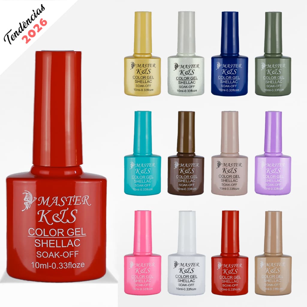 Esmalte em Gel Led Uv TENDÊNCIAS p/ Unhas Manicure 10ml