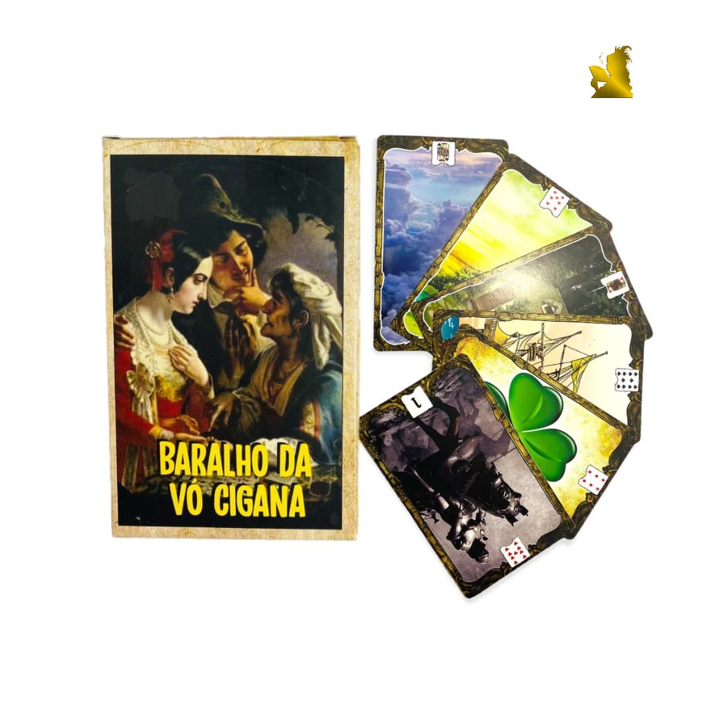 Tarô Tarot Baralho Vó Cigana 36 Cartas E Manual Tarot Cigano Lenormand