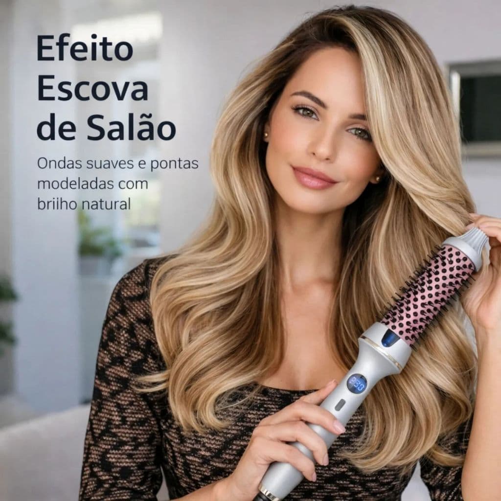 Secador de cabelo molhado e seco 3 em 1Ajustável elétrico Hot Air Comb Straight and Curly Hair Styling Tool Escova