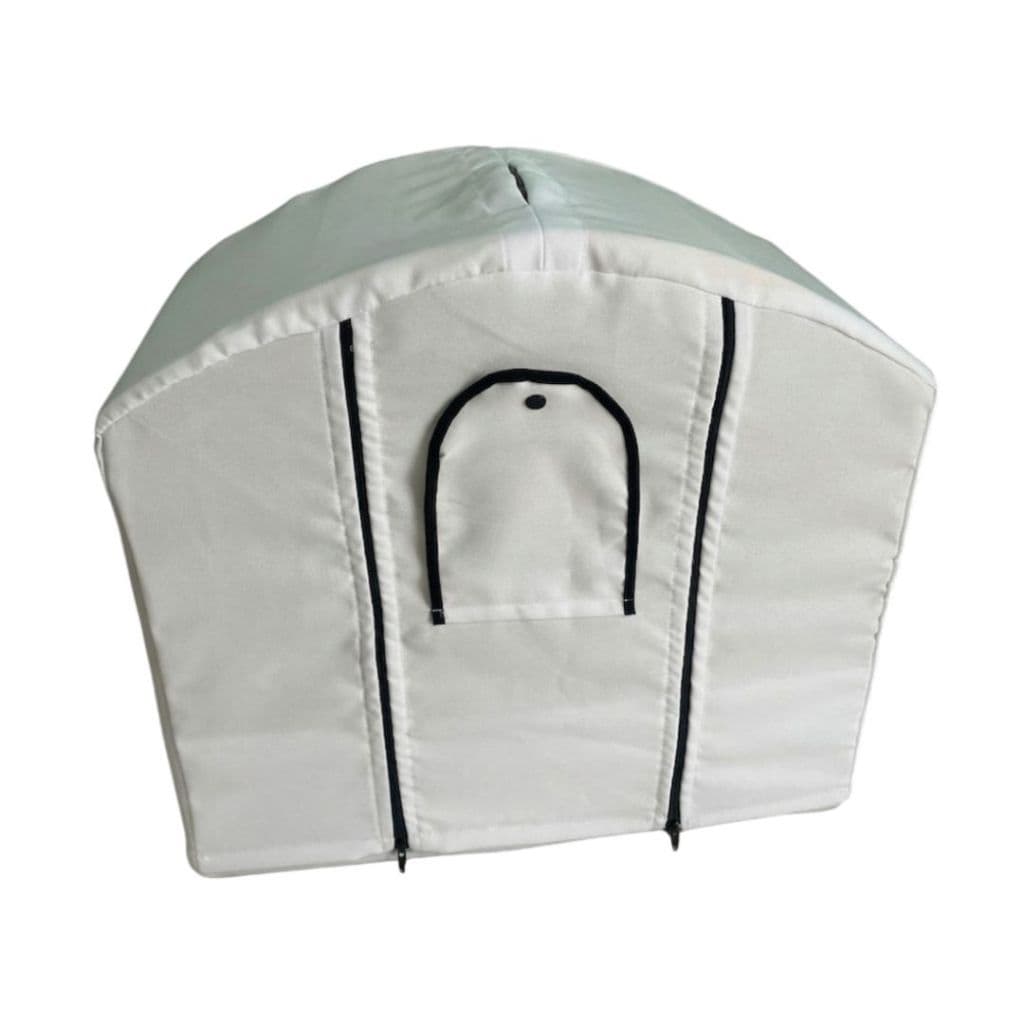 Capa de Gaiola Branco Luxo Coleiro e Trinca Ferro 2 Fechos Elite das Capas Papa Capim Pixarro