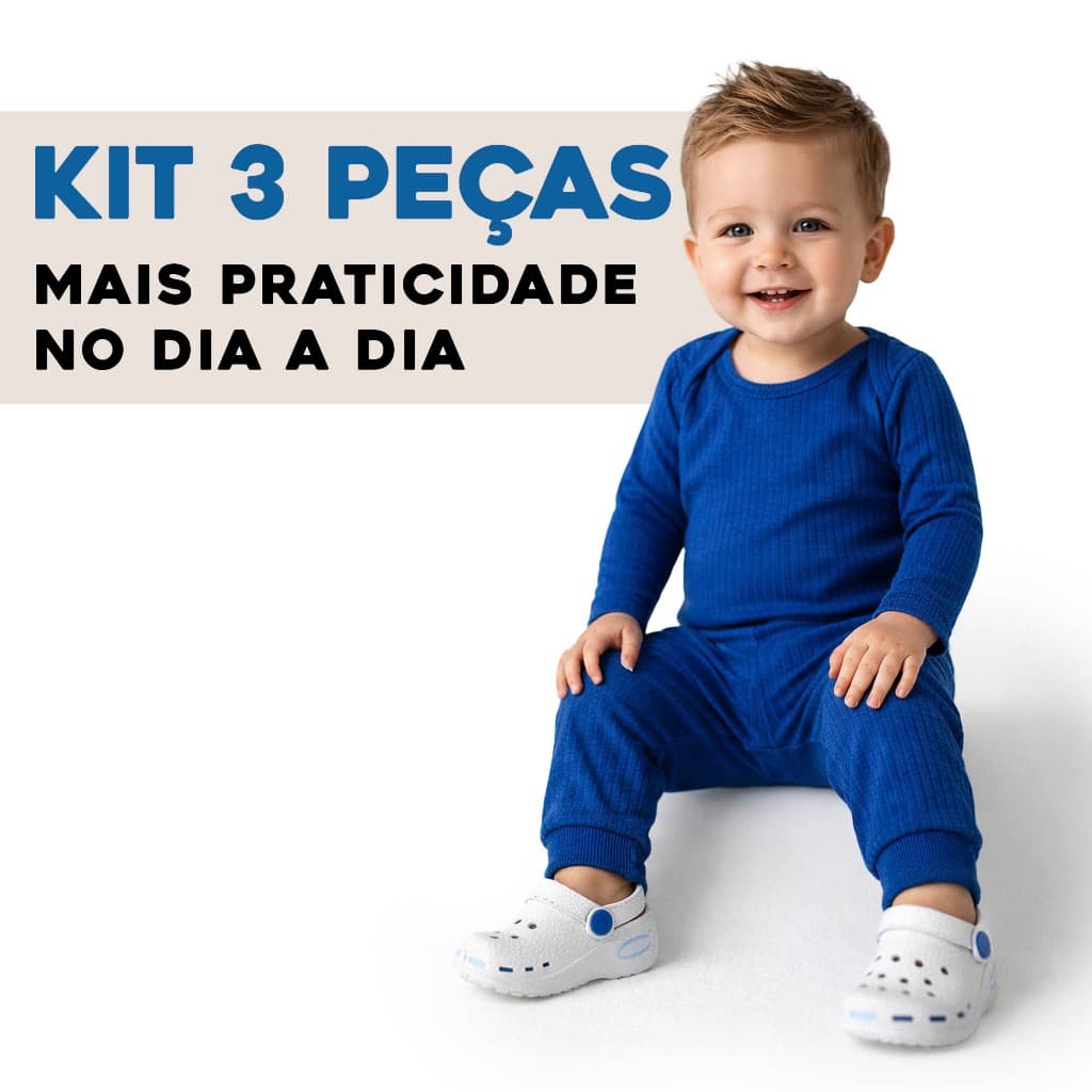 Kit Body Bebê 3 Peças – Mais Praticidade na Rotina Conforto para o Dia a Dia