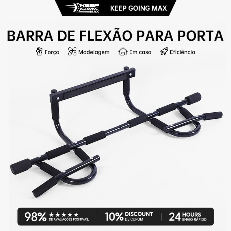 Keep Barra De Flexão Para Porta Fixa Treino Exercício Funcional Desmontável