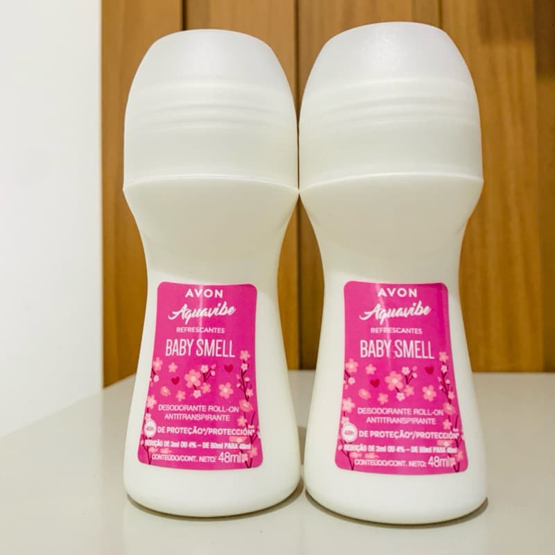 Kit 2 Desodorantes Roll-On Baby Smell 48ml Suave Cheiro de Bebê Longa Duração Antitranspirante Unissex Promoção