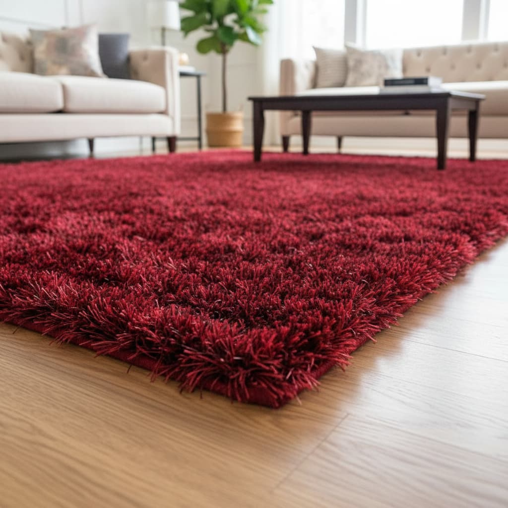 Tapete Sala 2,00 X 1,30 Peludo Felpudo Shaggy Macio Sala Quarto Felpudo