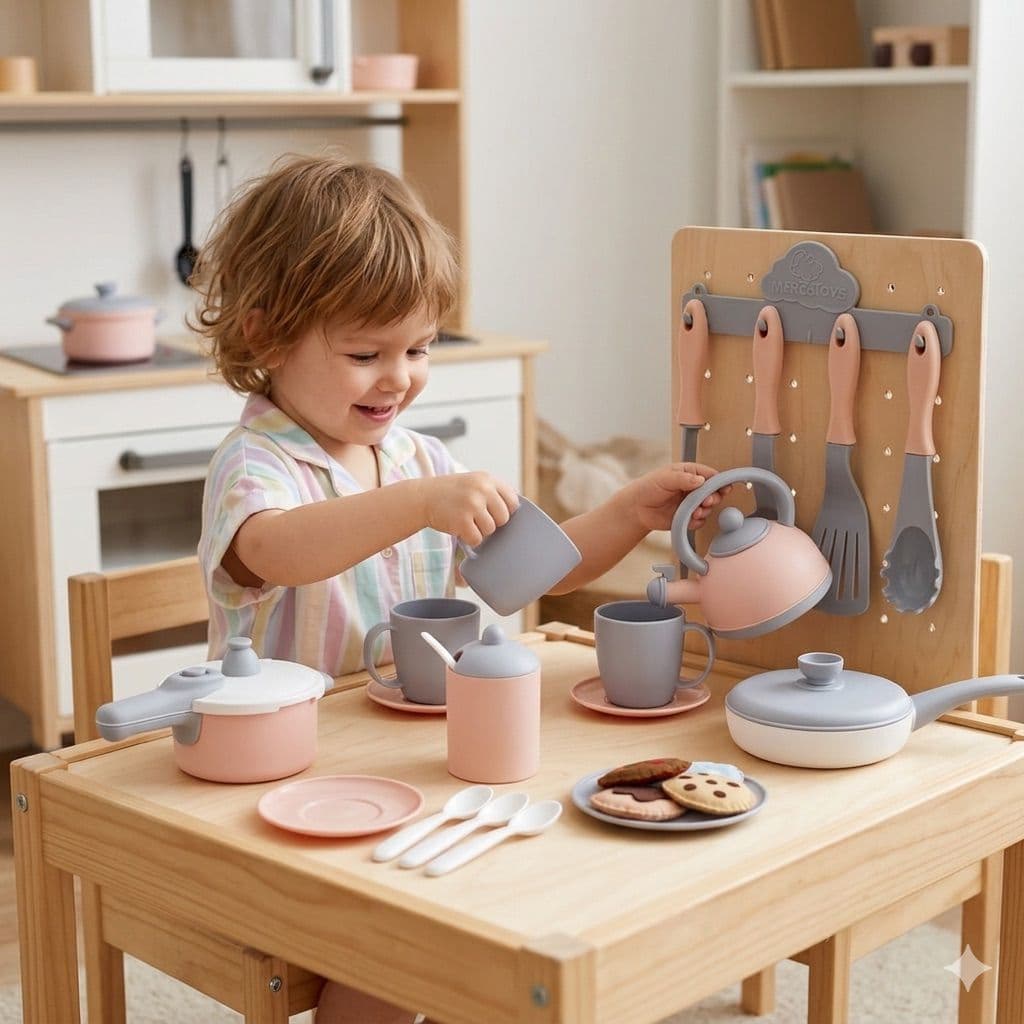Kit Master Chefe Mirim Com Panelas, Chá e Utensílios