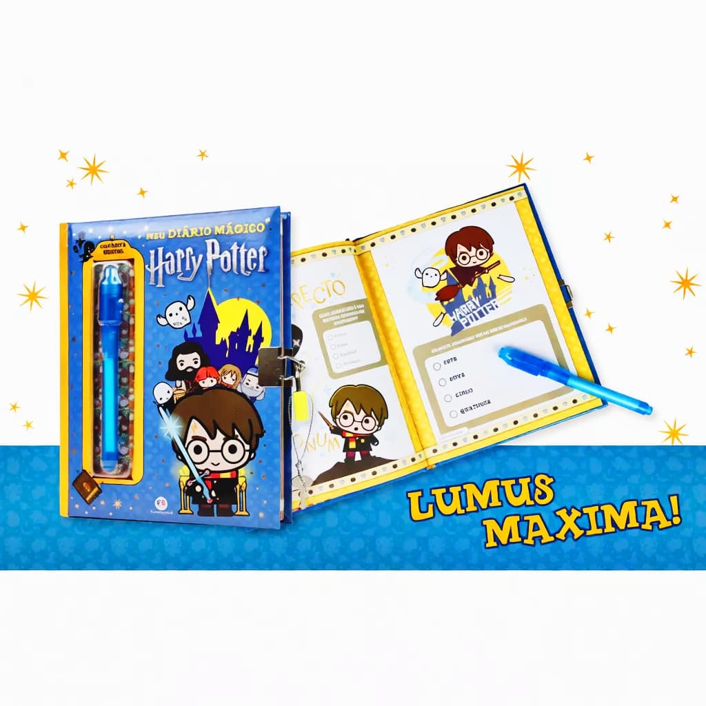 Meu Diário Mágico - Harry Potter com Caneta Mágica Invisível