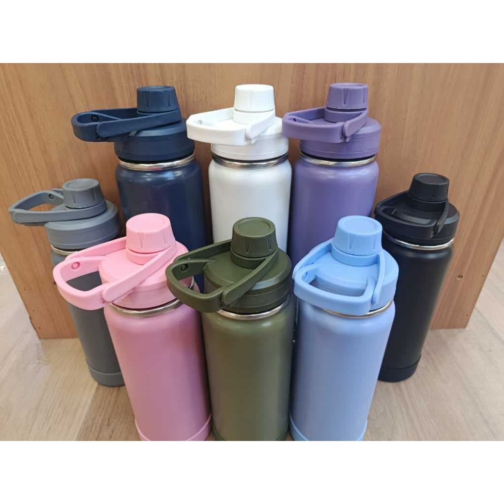 Garrafa Térmica Inox 600ml com Isolamento a Vácuo proteção de SILICONE – Conserva a Temperatura por Mais Tempo