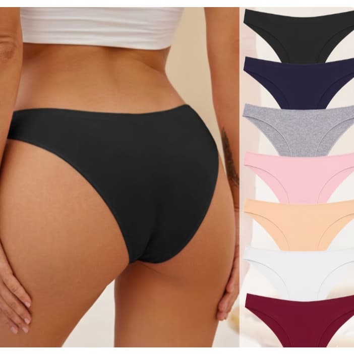 Kit 3 / 6 Calcinhas Femininas Sem Costura Microfibra Conforto Diário Não Marca Roupa