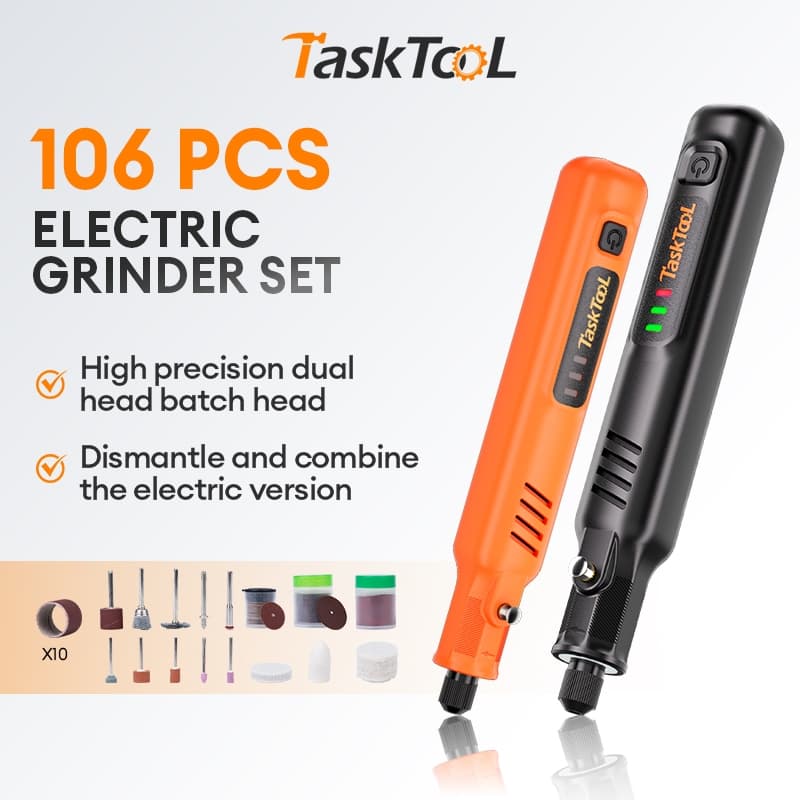 TaskTooL Mini Retífica Sem Fio Multiuso Conjunto de Mini Retífica Recarregável com Gravador 14500r 1300mAh