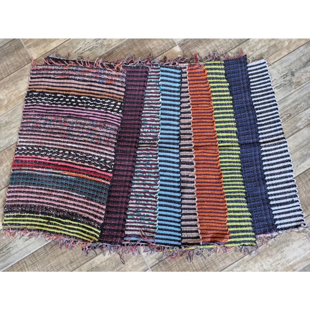 ATACADO KIT DE TAPETE Com 10/15/20  Unidades Reforçado Grande 78x50 cm Sortidos Zebra Artesanal Tear Malhas Alto Padrão