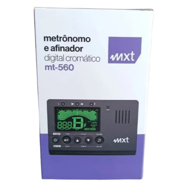 Metrônomo E Afinador Digital Cromático Mt-560 Mxt