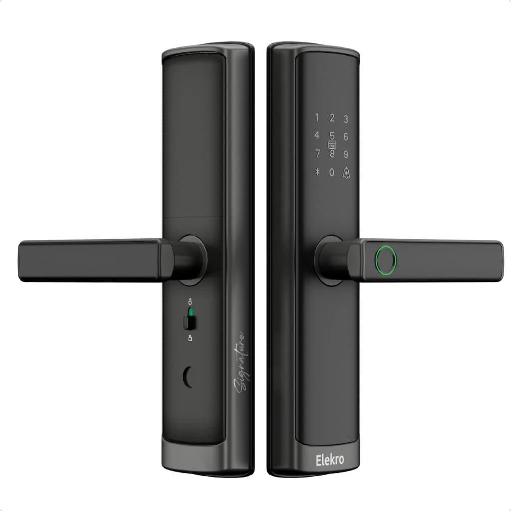 Fechadura Digital WiFi ELEKRO Signature | Biométrica, Senha, Cartão, App | IP66, Smart Lock