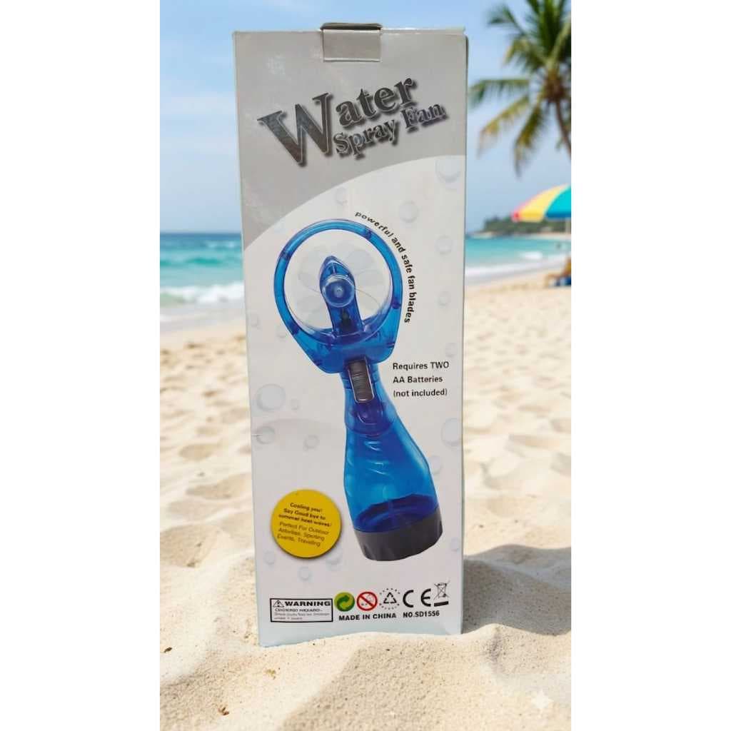 Mini Ventilador e Lança Água a pilha Borrifador De Mão Spray Água Verão