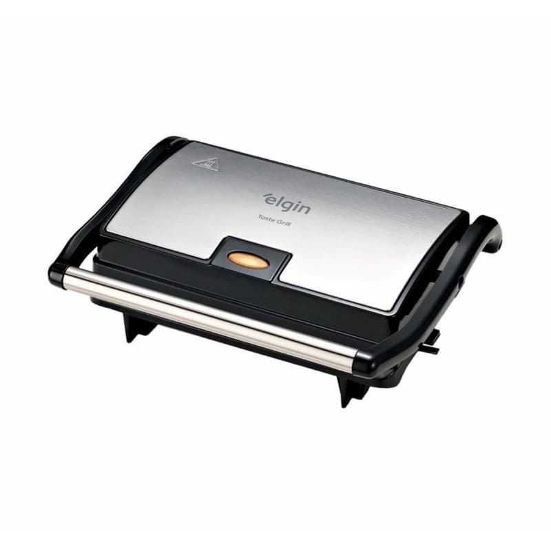Mini Grill Elgin Taste Grill 800W 220V Sanduicheira Grill Elétrica Antiaderente Compacta Lanches