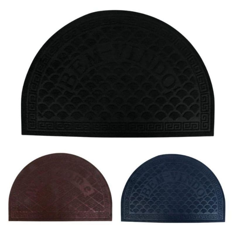 Tapete Capacho Meia Lua 37x58cm Antiderrapante para Porta Casa e Loja – Importado Nicobem