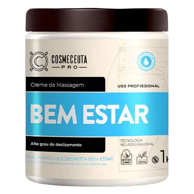 Creme De Massagem Cosmeceuta Bem Estar Óleos Essenciais 1kg