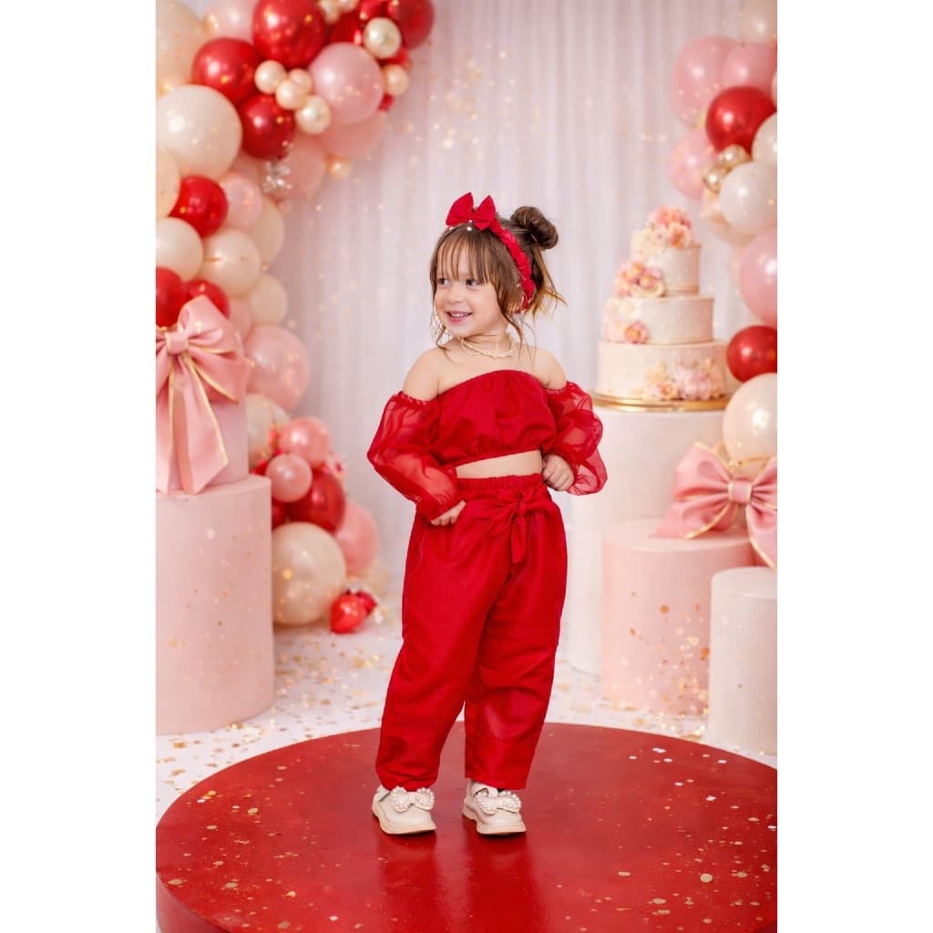 Conjunto Infantil Menina  1, 2 e 3 ANOS Roupas Infantis