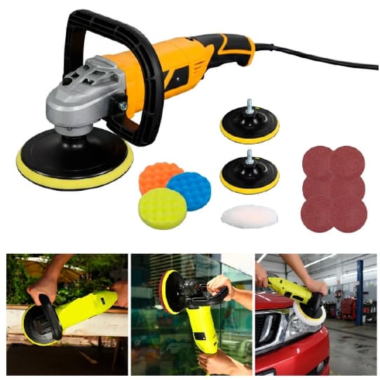 Politriz Lixadeira Esmerilhadeira Angular 1350W 5Pol Automotiva 125mm Multifunçoes .