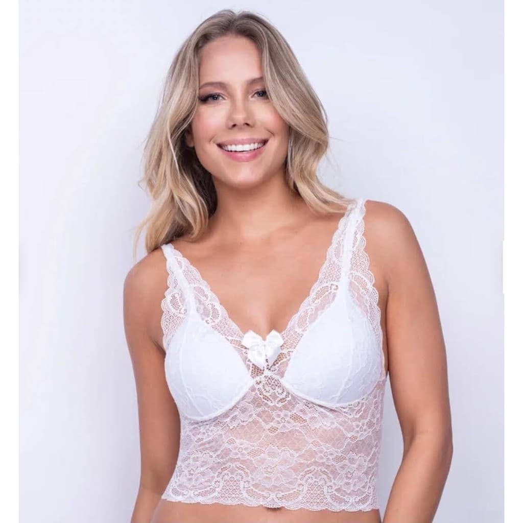Cropped em renda/Faixa em renda. NOVO