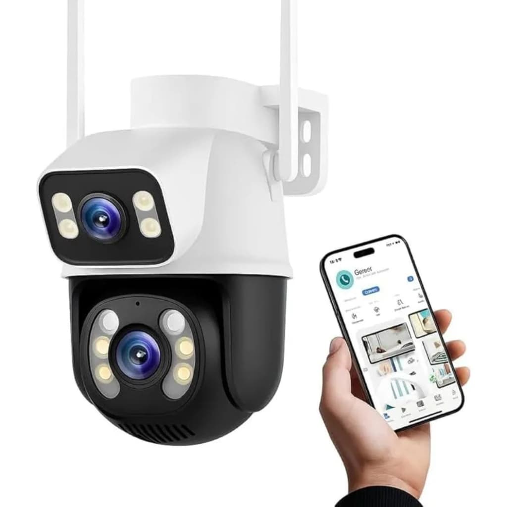 Câmera IP WiFi IC-A31B 360° Full HD | Vision Nocturne | Détection Mouvement | Audio 2 Sens | Sécurité Maison Extérieure