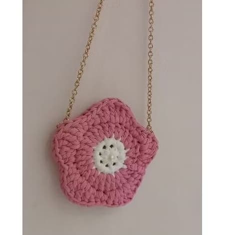 Bolsa infantil, Bolsinha flor para criança.