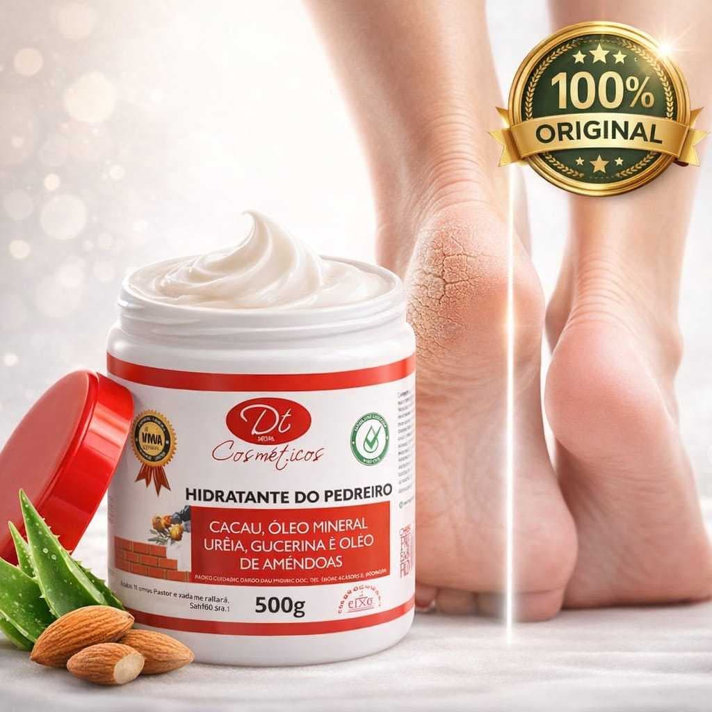 Creme hidratante para pés ressecados Pote 500g Ureia Glicerina Hidratação intensa Variação tamanho